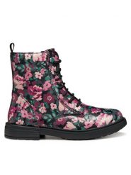 Geox Kozaki J Eclair J049QD 00004 C0618 D Różowy. Czerwone kozaki dziewczęce Geox, bez wzorów, ze skóry, bez obcasa. Za 269.99 zł.