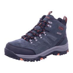 Buty trekkingowe męskie Skechers Pelmo. Brązowe buty trekkingowe męskie Skechers, z gumy, bez zapięcia, trekkingowe. Za 435.00 zł.