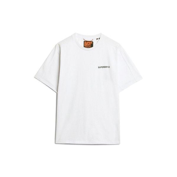 Casual T-shirt Superdry Tech. Białe t-shirty męskie Superdry., m, bez wzorów, bez kołnierzyka. W wyprzedaży za 136.20 zł.