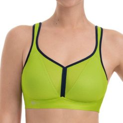 Stanik do biegania Air Control mit Delta Pad z wysoki poziomem podtrzymywania. Zielone biustonosze ANITA ACTIVE, bez wzorów, z elastanu. Za 381.00 zł.