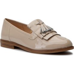 Lordsy CAPRICE - 9-24204-22 Beige Patent 418. Brązowe mokasyny damskie Caprice, ze skóry. W wyprzedaży za 209.00 zł.