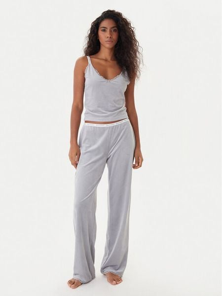 Juicy Couture Piżama JCLPJ225516 Szary Regular Fit. Szare piżamy damskie Juicy Couture, m, bez wzorów, z syntetyku, bez ramiączek. Za 399.99 zł.