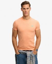 Superdry Essential Logo T‑shirt z bawełny organicznej – slim fit. Niebieskie t-shirty damskie Superdry., xl, bez wzorów, z bawełny, bez kołnierzyka. Za 149.35 zł.