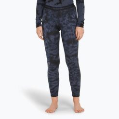 Spodnie termoaktywne damskie icebreaker Merino 200 Oasis Leggings Cloud Dye. Niebieskie bielizna termoaktywna damska Icebreaker, bez wzorów. Za 349.99 zł.