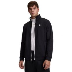 Bluza męska Under Armour Sportstyle Tricot Jacket (1329293-002). Czarne bluzy bez kaptura męskie Under Armour, m. Za 194.99 zł.