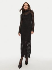 Dixie Sukienka koktajlowa AIVUKAEA Czarny Regular Fit. Czarne sukienki damskie Dixie, s, bez wzorów, z syntetyku, wizytowe, bez kołnierzyka, bez ramiączek. Za 499.99 zł.