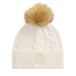 Czapka LAUREN RALPH LAUREN. Białe czapki zimowe damskie Lauren Ralph Lauren. Za 379.99 zł.