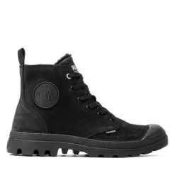 Trapery Palladium. Czarne buty zimowe męskie Palladium, bez zapięcia. Za 409.99 zł.