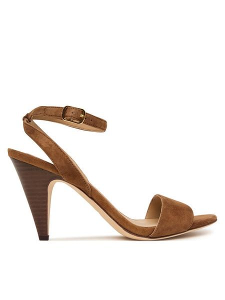 LAUREN RALPH LAUREN Sandały Gracy Sn Hes 802P15730003 Brązowy. Brązowe sandały damskie Lauren Ralph Lauren, bez wzorów, ze skóry, bez obcasa, na słupku. Za 769.99 zł.