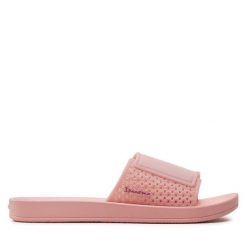 Klapki Ipanema. Czerwone klapki damskie Ipanema, bez wzorów, bez obcasa. Za 89.99 zł.