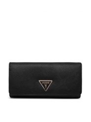 Guess Portfel Laurell II Slg SWZG74 59155 Czarny. Czarne portfele damskie Guess, z aplikacjami, ze skóry. Za 289.99 zł.