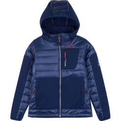 Kurtka softshellowa "Vau" w kolorze granatowym. Niebieskie kurtki i płaszcze chłopięce Kamik, bez wzorów, bez kaptura. W wyprzedaży za 175.95 zł.