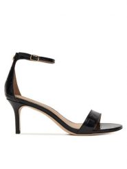 LAUREN RALPH LAUREN Sandały 802P04399002 Czarny. Czarne sandały damskie Lauren Ralph Lauren, bez wzorów, ze skóry, bez obcasa, na szpilce. Za 689.99 zł.