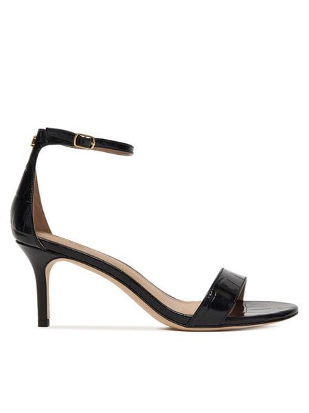 LAUREN RALPH LAUREN Sandały 802P04399002 Czarny. Czarne sandały damskie Lauren Ralph Lauren, bez wzorów, ze skóry, bez obcasa, na szpilce. Za 689.99 zł.