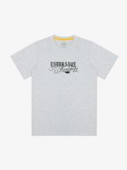 MANTO t-shirt RESOLVE melanż. Szare t-shirty damskie Manto, xs, bez wzorów, z bawełny, bez kołnierzyka. Za 109.00 zł.