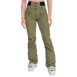 Spodnie narciarskie damskie Roxy Rising High Shell Snow. Zielone spodnie dresowe damskie Roxy, bez wzorów, z elastanu, sportowe. Za 522.00 zł.