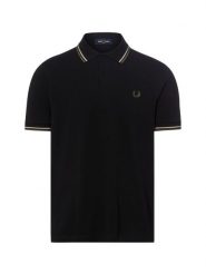 Fred Perry koszulka polo Mężczyźni Bawełna czarny, XXL. Czarne koszulki polo męskie Fred Perry, m, bez wzorów, z bawełny, bez ramiączek. Za 499.95 zł.