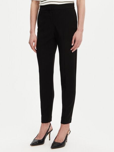 French Connection Spodnie materiałowe 74KZA Czarny Tailored Fit. Czarne spodnie materiałowe damskie French Connection, bez wzorów, z materiału. Za 209.99 zł.