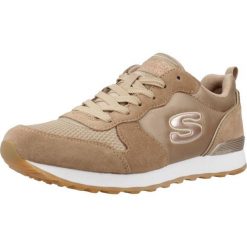 Tenisówki Skechers Model 85goldn Gurl Kolor Brązowy. Brązowe trampki i tenisówki damskie Skechers, bez wzorów, z materiału. Za 319.99 zł.
