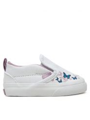 Vans Tenisówki Slip-On VN000D0SAHP1 Biały. Białe buty sportowe dziewczęce Vans, bez wzorów, z materiału, bez zapięcia. Za 119.99 zł.