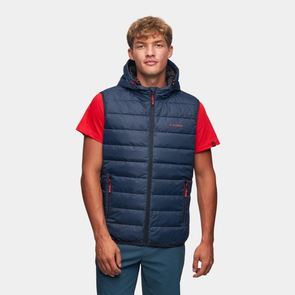 Kamizelka pikowana turystyczna męska Alpinus Athos Body Warmer. Niebieskie kamizelki męskie Alpinus, l. Za 249.00 zł.