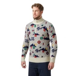 Sweter 1/4 zip Helly Hansen Arctic Icelander. Białe swetry męskie Helly Hansen, l, bez wzorów, bez kołnierzyka. Za 789.50 zł.