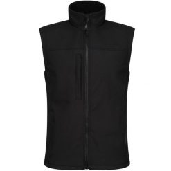 Ocieplana Męska Softshell. Czarne kurtki softshell damskie Regatta, l, bez wzorów, z elastanu, bez kaptura. Za 124.99 zł.