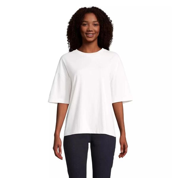 Koszulka damska Sol's Boxy. Niebieskie t-shirty damskie SOL'S, s, bez wzorów, z bawełny, bez kołnierzyka. Za 70.00 zł.