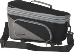 Torba na bagażnik rowerowy z adapterem snapit Tubus Racktime talis plus. Czarne torebki klasyczne damskie RACKTIME, bez wzorów, z materiału, bez dodatków. Za 477.95 zł.