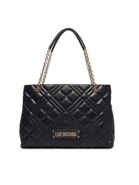 LOVE MOSCHINO Torebka JC4145PP1PLA0000 Czarny. Czarne torebki klasyczne damskie Love Moschino, bez wzorów, ze skóry, bez dodatków. Za 958.99 zł.