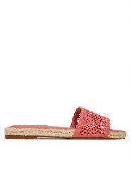 Tommy Hilfiger Espadryle Knit Mesh Espadrille Flat Sandal FW0FW08744 Koralowy. Pomarańczowe espadryle damskie Tommy Hilfiger, bez wzorów, z materiału, bez obcasa. Za 289.99 zł.