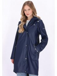 Schmuddelwedda Płaszcz przeciwdeszczowy w kolorze granatowym rozmiar: L. Niebieskie kurtki przeciwdeszczowe damskie Schmuddelwedda, l, bez kaptura. Za 217.99 zł.