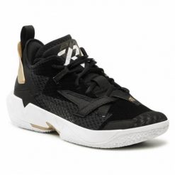Buty do chodzenia męskie Nike Jordan Who Not Zero.4. Czarne buty sportowe na co dzień męskie Nike, z materiału, bez zapięcia, do biegania. Za 791.00 zł.