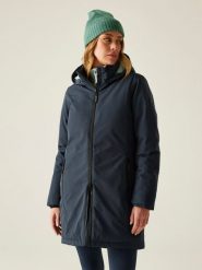 Regatta Kurtka zimowa "Marron" w kolorze granatowym rozmiar: 40. Niebieskie kurtki damskie Regatta, na zimę, bez wzorów, z puchu, bez kaptura. Za 366.35 zł.