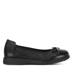 Baleriny Go Soft. Czarne baleriny damskie GO SOFT, bez wzorów, bez obcasa. Za 179.99 zł.