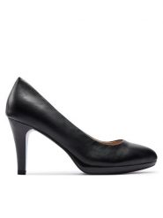 Caprice Szpilki 9-22414-42 Czarny. Czarne szpilki Caprice, bez wzorów, ze skóry, bez obcasa. Za 172.99 zł.