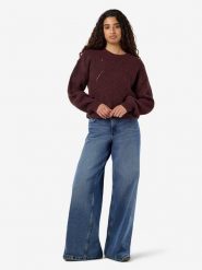 Noisy may Sweter "Bailey" w kolorze brązowym rozmiar: XS. Brązowe swetry klasyczne damskie Noisy may, xs, bez kołnierzyka. Za 164.95 zł.