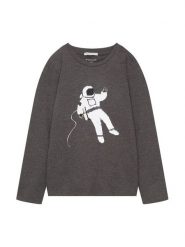 Tom Tailor Bluzka 1033857 Szary Regular Fit. Szare t-shirty chłopięce Tom Tailor, bez wzorów, z bawełny, bez ramiączek. Za 49.99 zł.