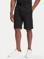 HUGO Szorty materiałowe Darik241 50505857 Czarny Regular Fit. Czarne szorty męskie Hugo, bez wzorów, z bawełny. Za 209.99 zł.