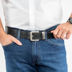 TOM TAILOR MĘSKI PASEK SKÓRZANY KLASYCZNY SKÓRA TG1008R15/791 40mm Gürtel BLACK. Czarne paski męskie Tom Tailor, bez wzorów, ze skóry, klasyczne. Za 99.99 zł.