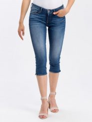 Cross Jeans Rybaczki dżinsowe - Slim fit - w kolorze niebieskim rozmiar: W31. Niebieskie jeansy damskie Cross Jeans. Za 92.21 zł.