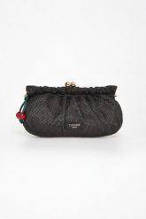 Torebka kopertówka z rafii TWINSET. Torebki wieczorowe Twinset Milano, bez wzorów, bez kołnierzyka, bez ramiączek. Za 739.00 zł.