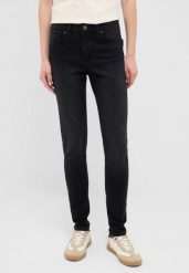 Damskie Spodnie Jeansowe Mustang Style Shelby Skinny Denim Black 1016905 4000 841. Czarne spodnie materiałowe damskie Mustang, bez wzorów, z denimu. Za 219.99 zł.
