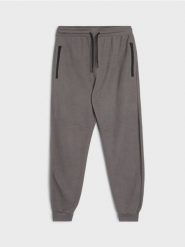 Strukturalne spodnie regular fit - szary. Szare spodnie materiałowe męskie Sinsay, bez wzorów. Za 69.99 zł.