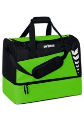 Torba sportowa z dolną przegrodą Erima Six Wings. Czarne torby męskie na ramię Erima, bez wzorów, z poliesteru, na ramię, duże. Za 139.99 zł.