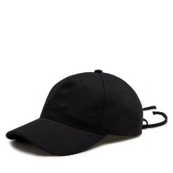 Czapka z daszkiem Calvin Klein. Czarne czapki z daszkiem damskie CALVIN KLEIN, bez wzorów. Za 149.99 zł.