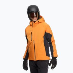 Kurtka narciarska męska Dainese Etra Aerosense Dry Core Ready. Brązowe kurtki męskie Dainese, l, bez wzorów, z materiału, bez kaptura, narciarskie. Za 1,299.00 zł.