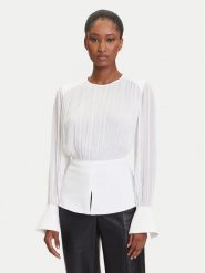 KARL LAGERFELD Bluzka A3W11025 Écru Slim Fit. Bluzki damskie Karl Lagerfeld, bez wzorów, z wiskozy, bez ramiączek. Za 999.99 zł.