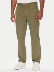 Tommy Hilfiger Spodnie materiałowe Denton MW0MW39695 Zielony Straight Fit. Zielone spodnie materiałowe męskie Tommy Hilfiger, bez wzorów, z bawełny. Za 419.99 zł.