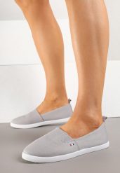 Szare Tenisówki Vices Basic z Materiałowymi Gumkami Aretela. Szare trampki i tenisówki damskie Renee, bez wzorów, z jeansu. Za 39.99 zł.
